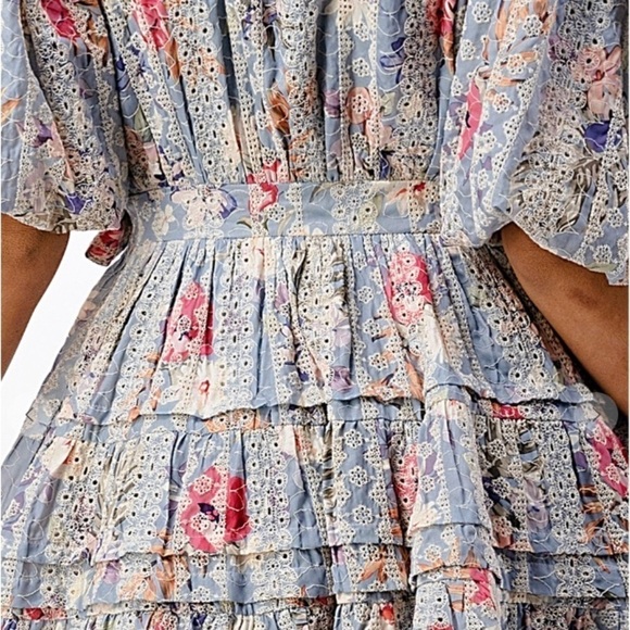 Dance & Marvel Eyelet Floral Mini Dress - XS - Picture 2 of 7